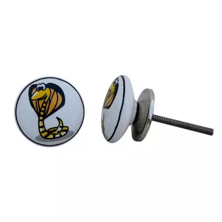Snake Flat Dresser Knob